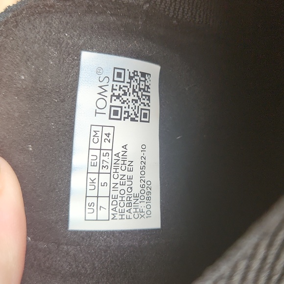 Tom's Maddie wedge boot leather black suede size 7 - Picture 11 of 12